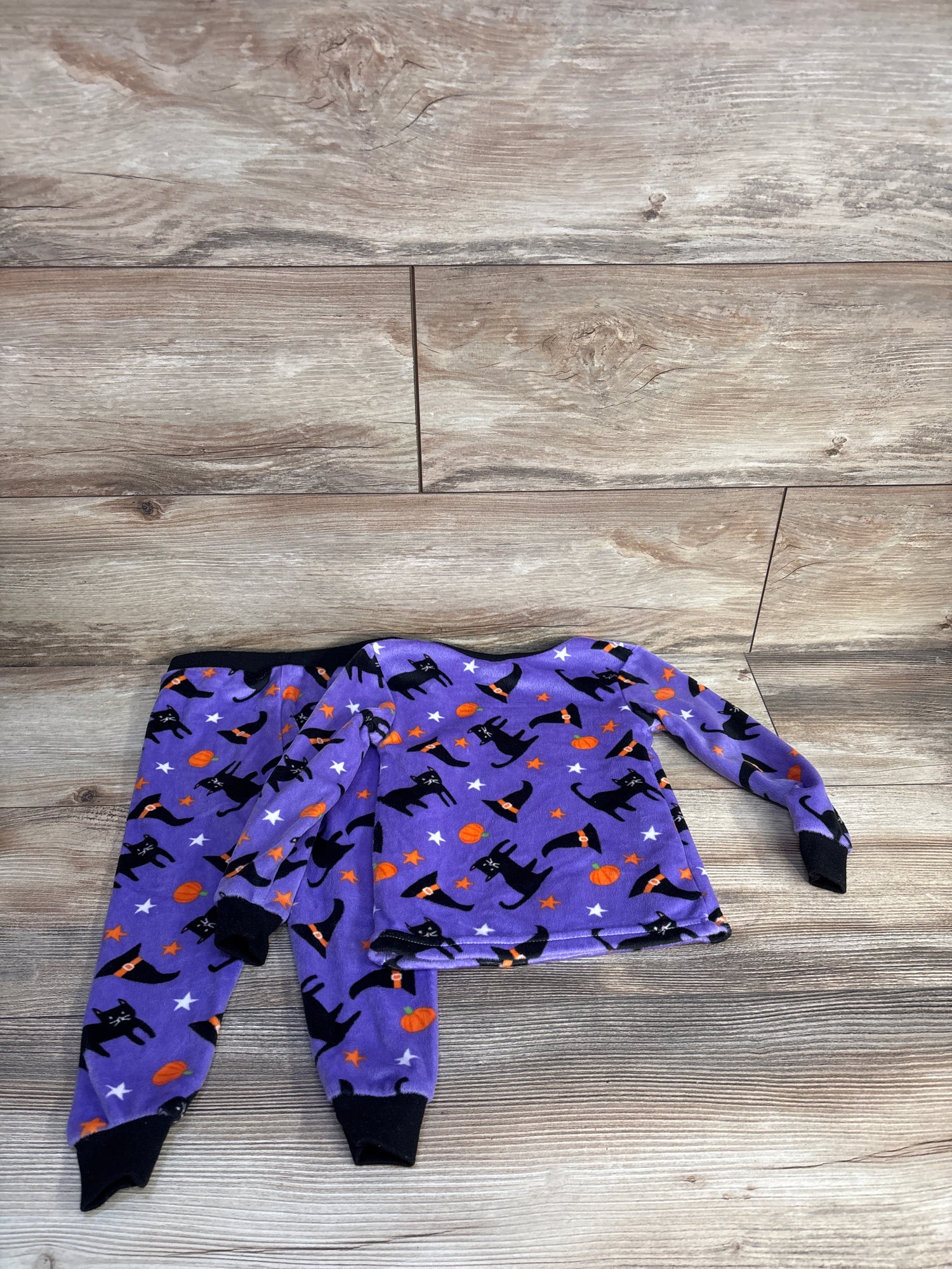 Modern Kids 2pc Halloween Pajama Set Purple sz 2T