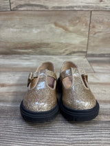 Cat & Jack Wende T-Strap Mary Jane Shoes Gold sz 5c