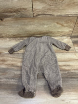 Carter's Terry Cloth Sleeper Brown sz 3m
