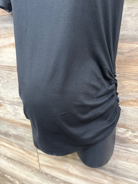 Emma's Expressions Ruched Shirt Black sz Small - Me n Mommy To Be