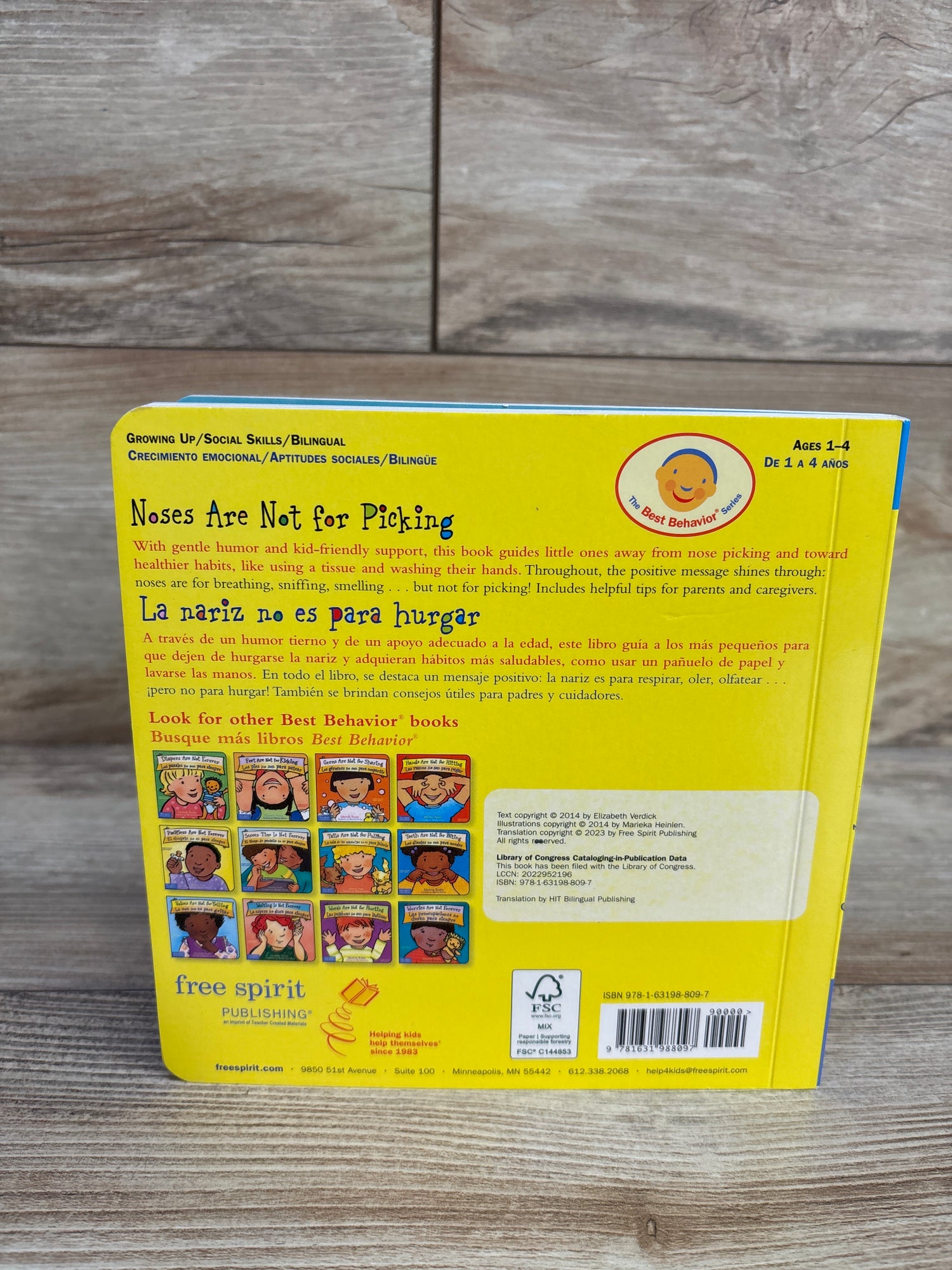 Noses Are Not for Picking / La Nariz No Es Para Hurgar Board Book