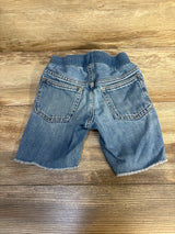Baby Gap Raw Hem Denim Pull On Shorts Blue sz 4T