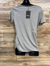 NEW Ficerd Maternity Nursing Shirt Grey sz Large - Me n Mommy To Be