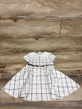 NEW Janie & Jack The Statement Collar Equestrian Dress White sz 3T