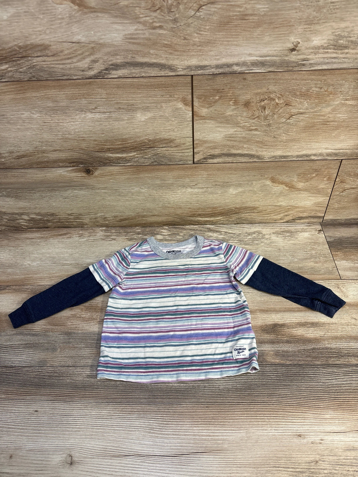 Oshkosh Striped 2fer Shirt White sz 24m