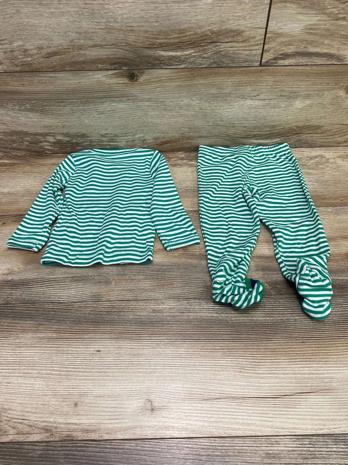 Child Of Mine 2pc Striped Top & Pants Green sz 6-9m