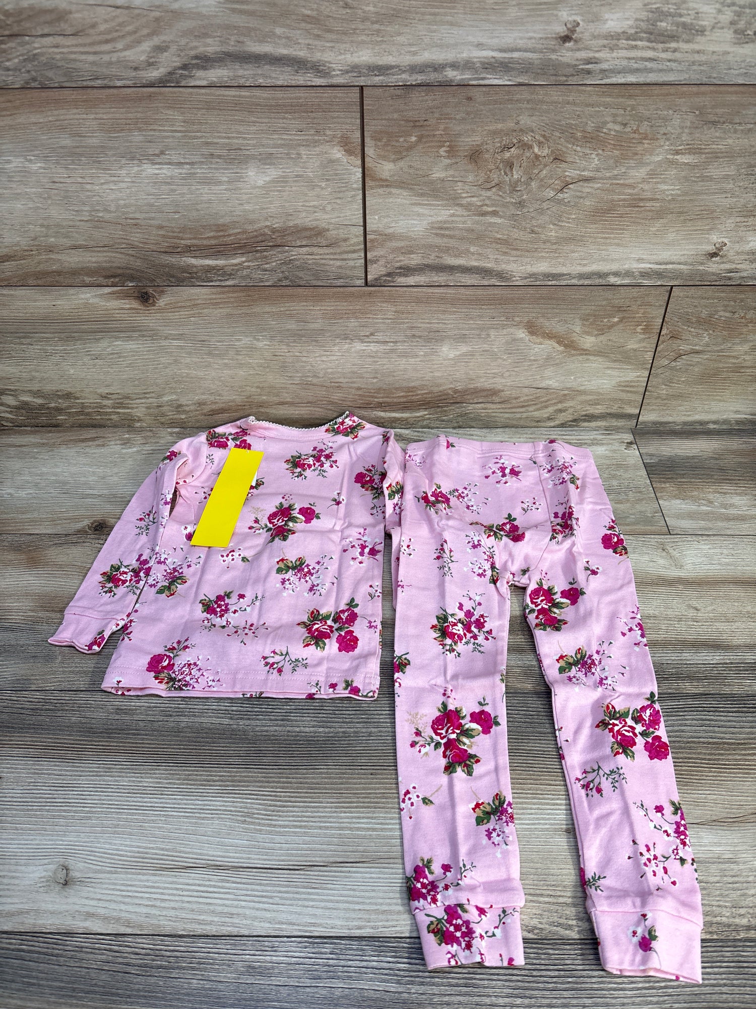 NEW Baby Gap 2pc Pajama Set Floral Pink sz 3T