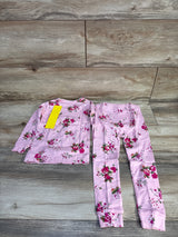 NEW Baby Gap 2pc Pajama Set Floral Pink sz 3T