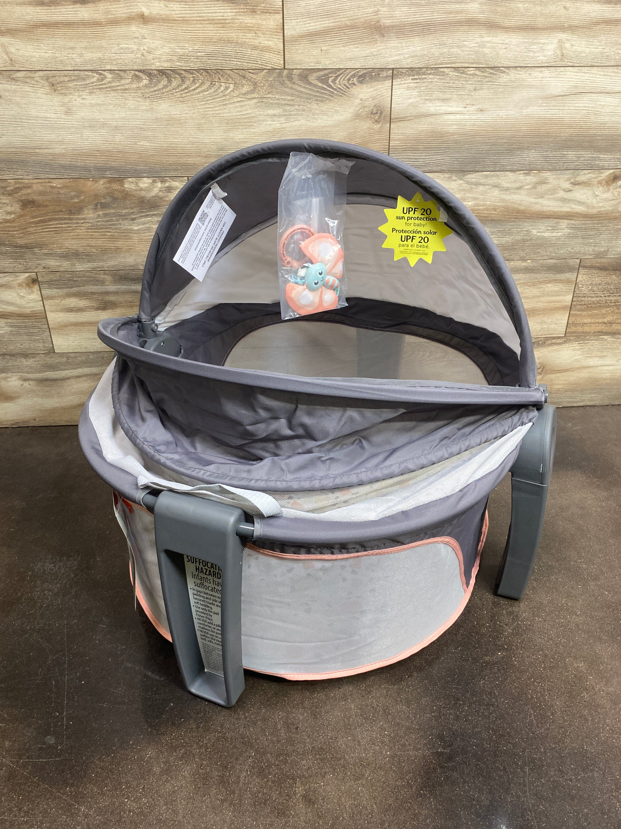 NEW Fisher Price On-The-Go Baby Dome in Pink Pacific Pebble