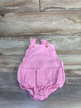Old Navy Ruffle-Trim Twill Pocket Shortalls Pink sz 18-24m