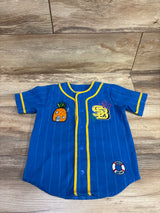 Boxlunch SpongeBob SquarePants Embroidered Baseball Jersey Blue sz 2T