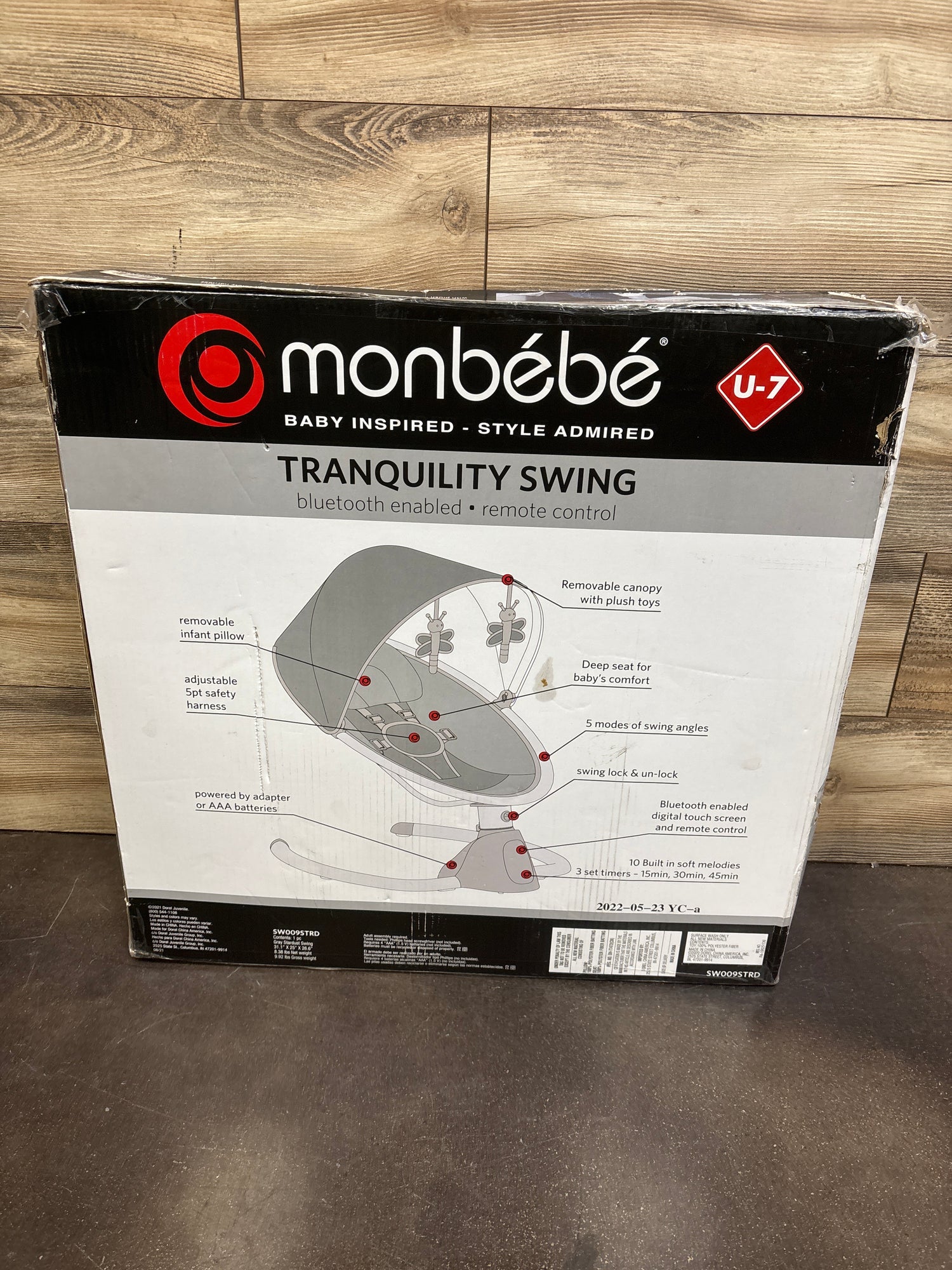 NEW Monbebe Tranquility Swing with Bluetooth & Remote Control