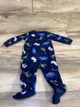 Simple Joys Dinosaur Blanket Sleeper Blue sz 6-9m