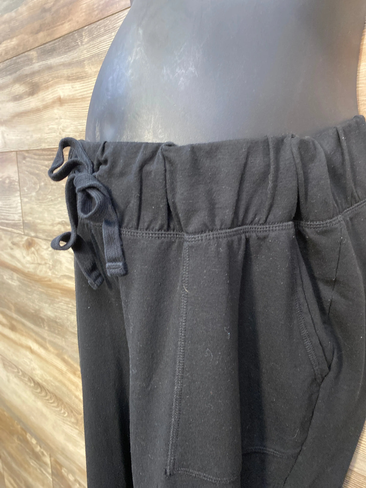 Isabel Maternity Drawstring Joggers Black sz Medium - Me n Mommy To Be