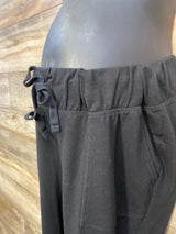 Isabel Maternity Drawstring Joggers Black sz Medium - Me n Mommy To Be