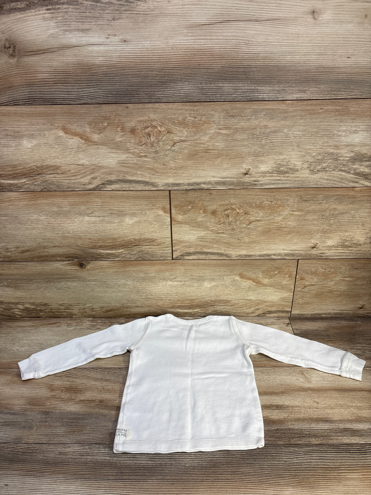 Carter's Waffle Knit Shirt White sz 4T