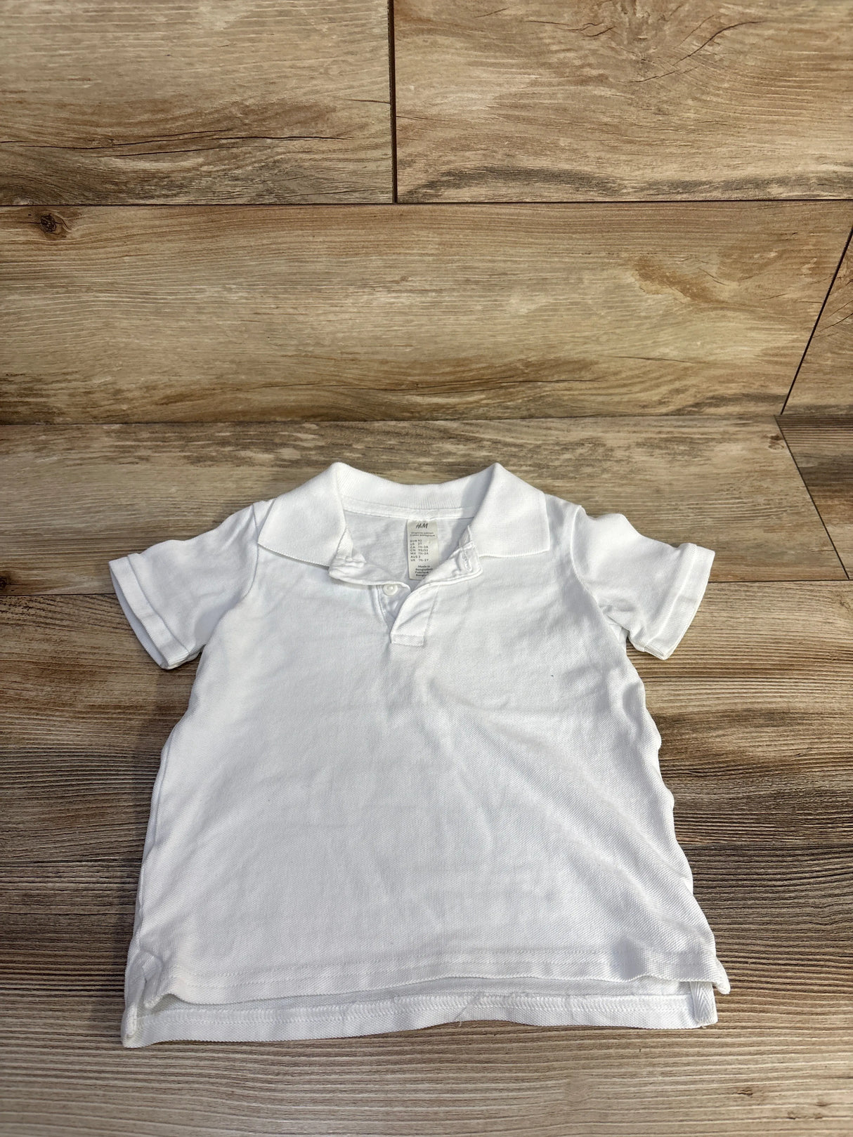 H&M Polo Shirt White sz 2T
