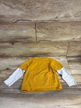 Kids Headquarters Layered Sleeve Shirt Yellow sz 3T