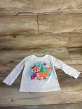 Children's Place Winter Fox Shirt White sz 4T