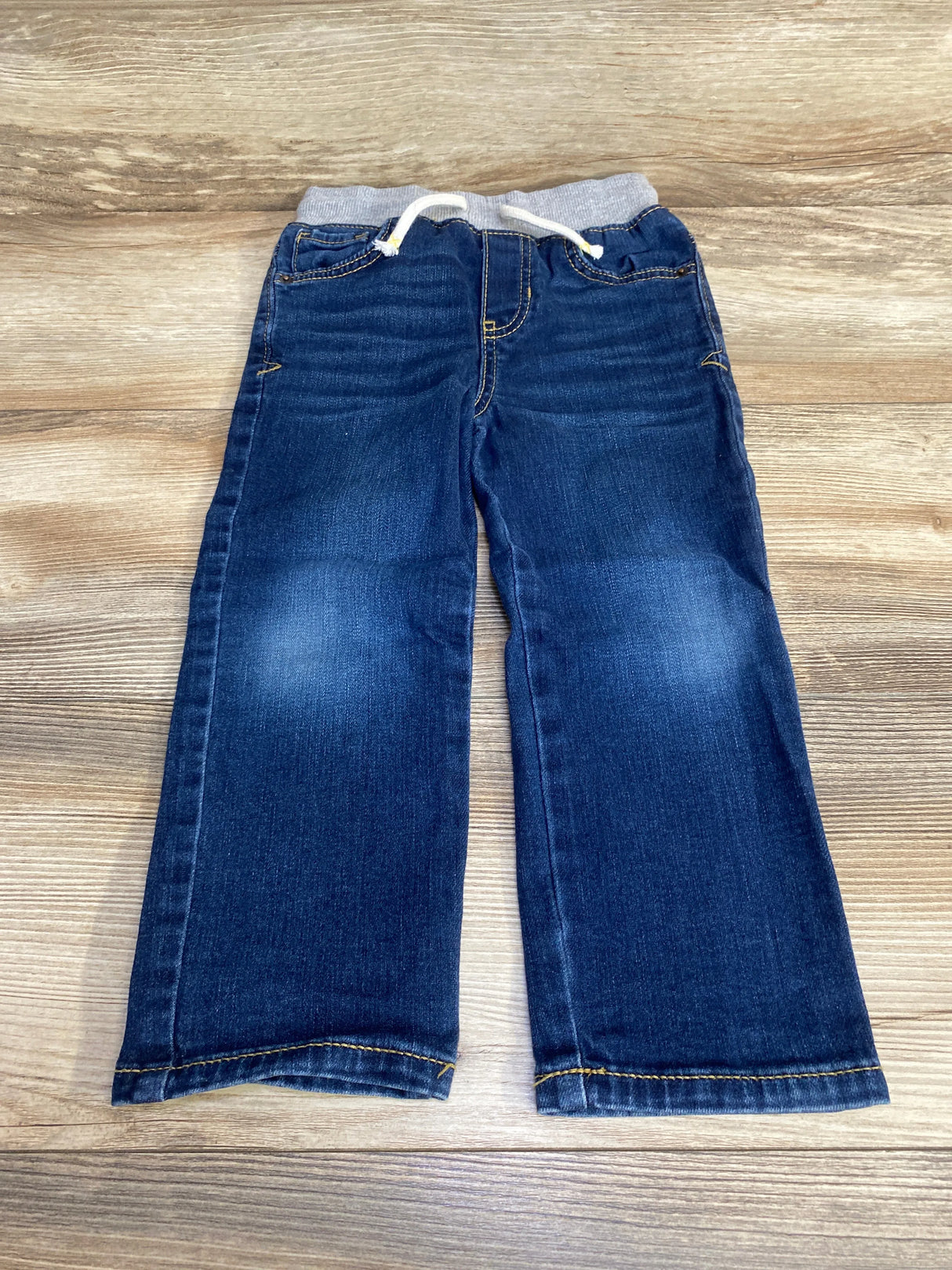 Cat & Jack Drawstring Straight Jeans Blue sz 3T