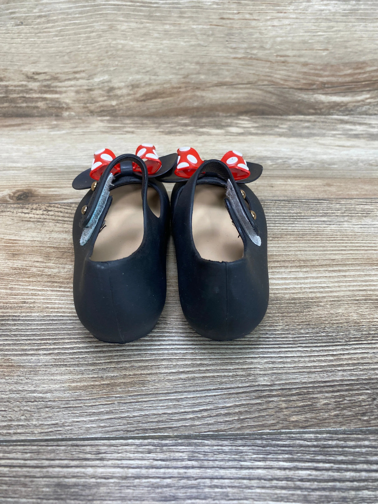 Tandefly Mary Jane Jelly Shoes With Dot Bows Black Sz 8c