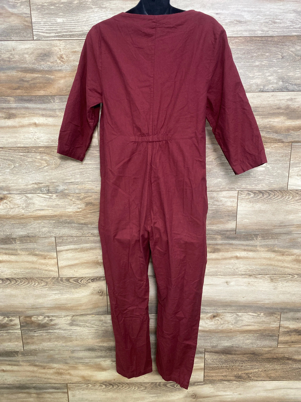 The Nines by Hatch Jumpsuit Burgundy sz Large - Me n Mommy To Be