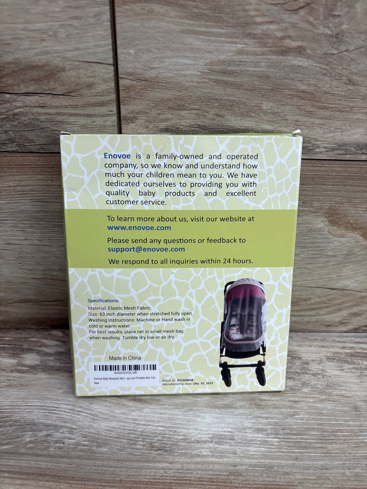 NEW Enovoe Mosquito Net for Baby Stroller and Crib - White