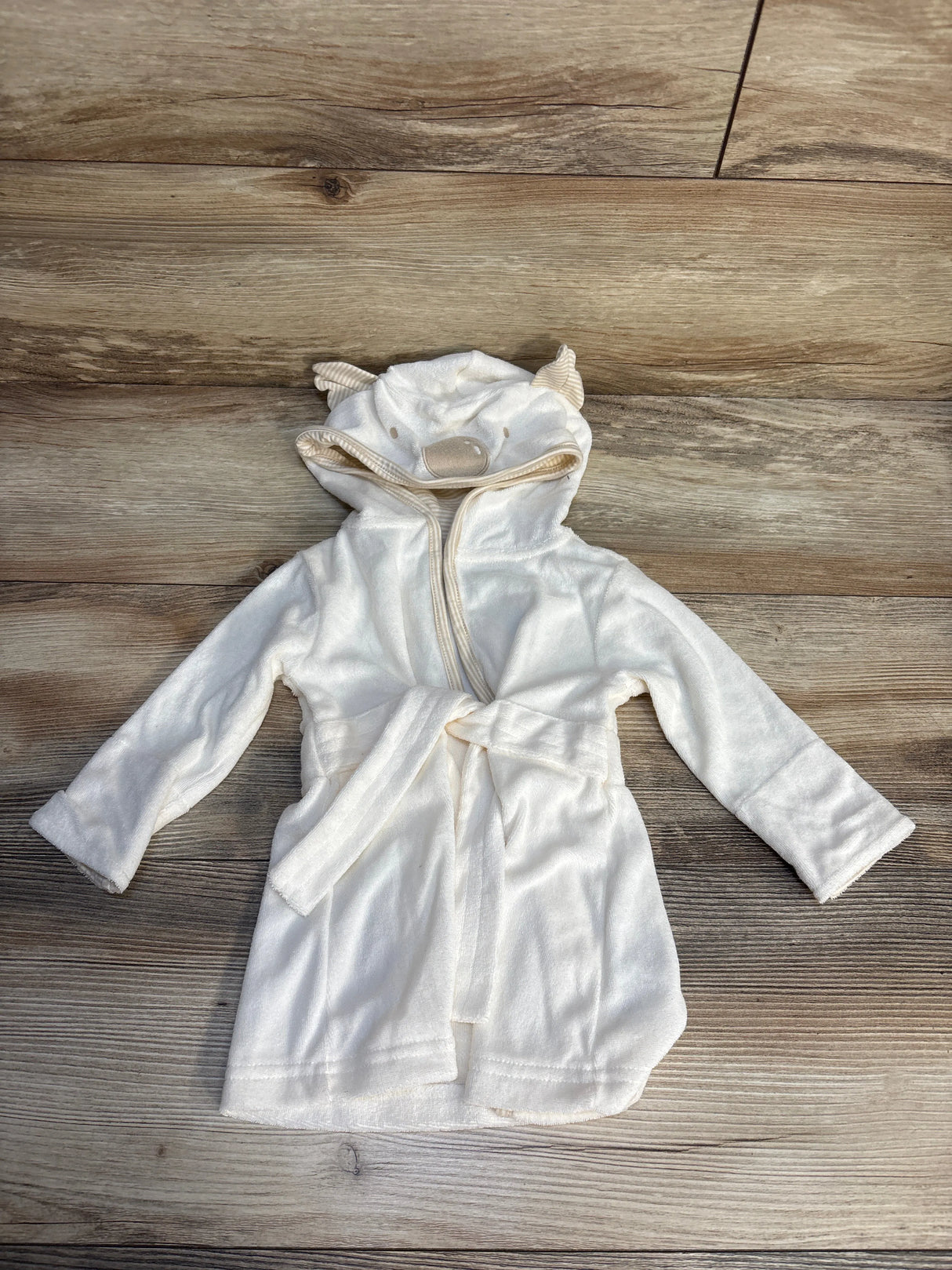 Carter's Koala Terry Cloth Bath Robe Ivory sz 0-9m