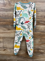 Carter's Dinosaur Print Sleeper White sz 4T