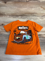 Disney Pixar Mater Towing Service Shirt Orange sz 3T