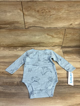 NEW Carter's Henley Long Sleeve Bodysuit Blue sz 9m