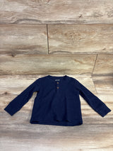 Children's Place Thermal Henley Shirt Navy sz 18-24m