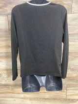 Long Sleeve Nursing Shirt Black sz Large