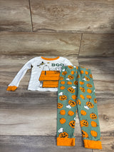 Peanuts 2pc Halloween Pajama Set White sz 3T