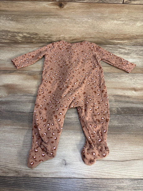 Child Of Mine Leopard Print Sleeper Brown sz 3-6m - Me n Mommy To Be
