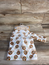 Plush Lion Robe White sz 0-6m