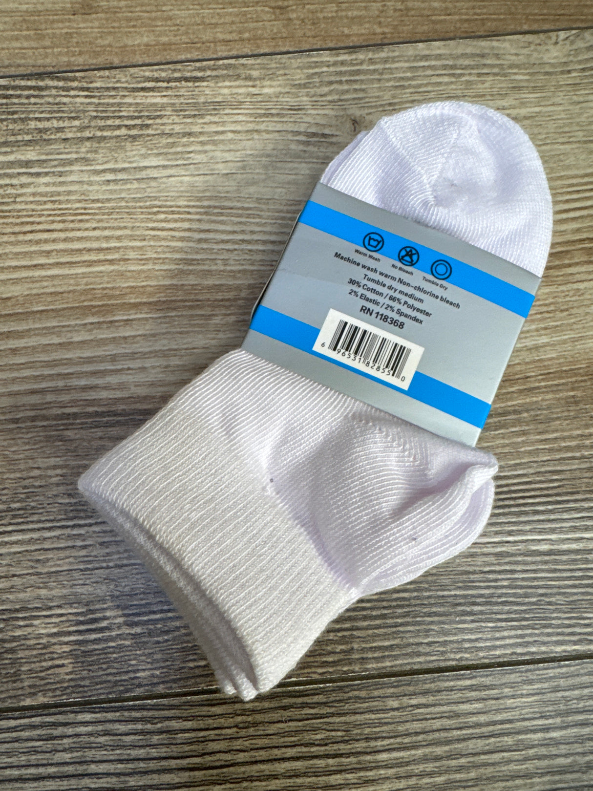 NEW Step Up 3pk Solid Socks White sz 2-3T