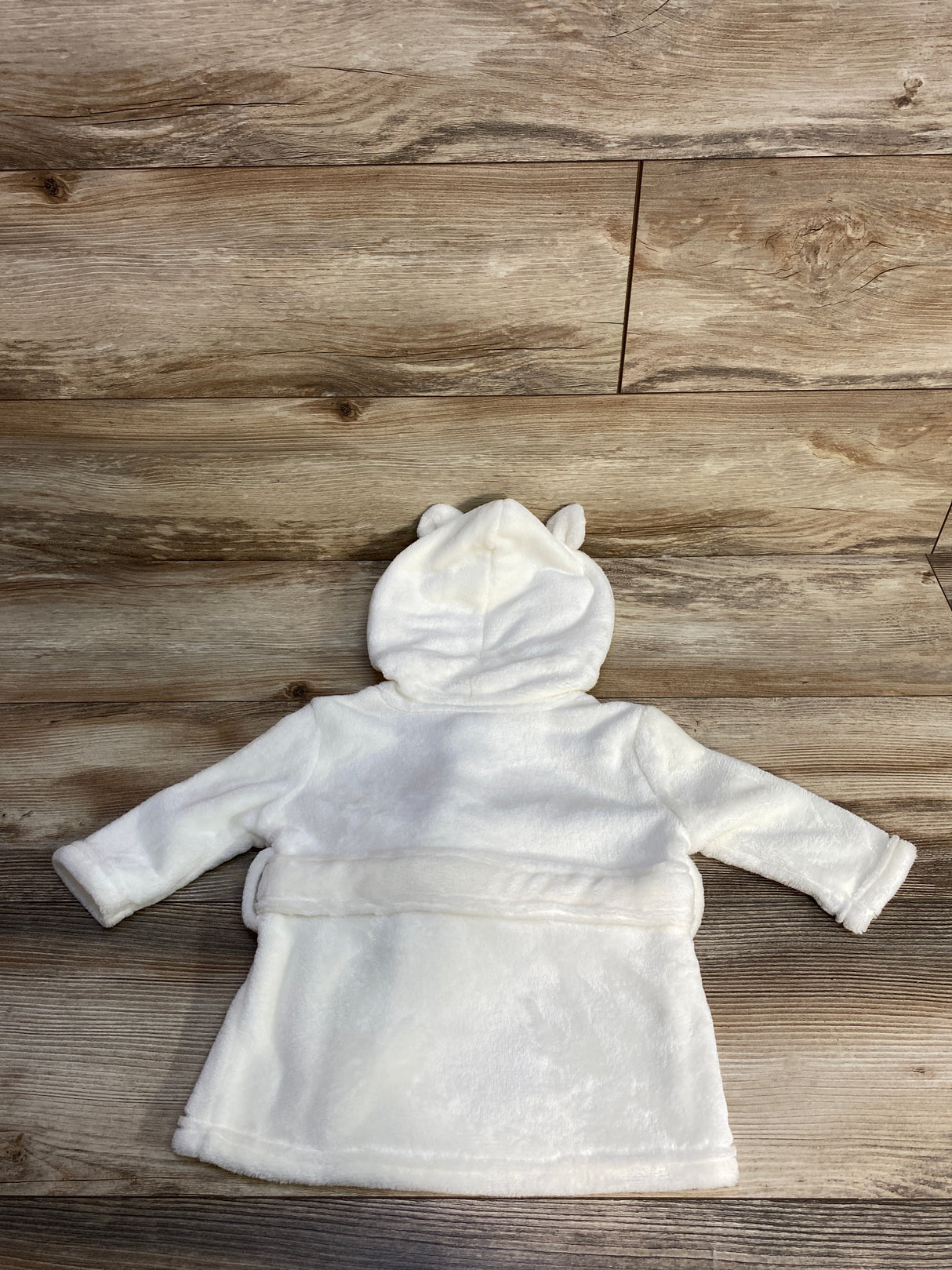 Disney Baby Winnie The Pooh Hooded Plush Robe White sz 6-9m