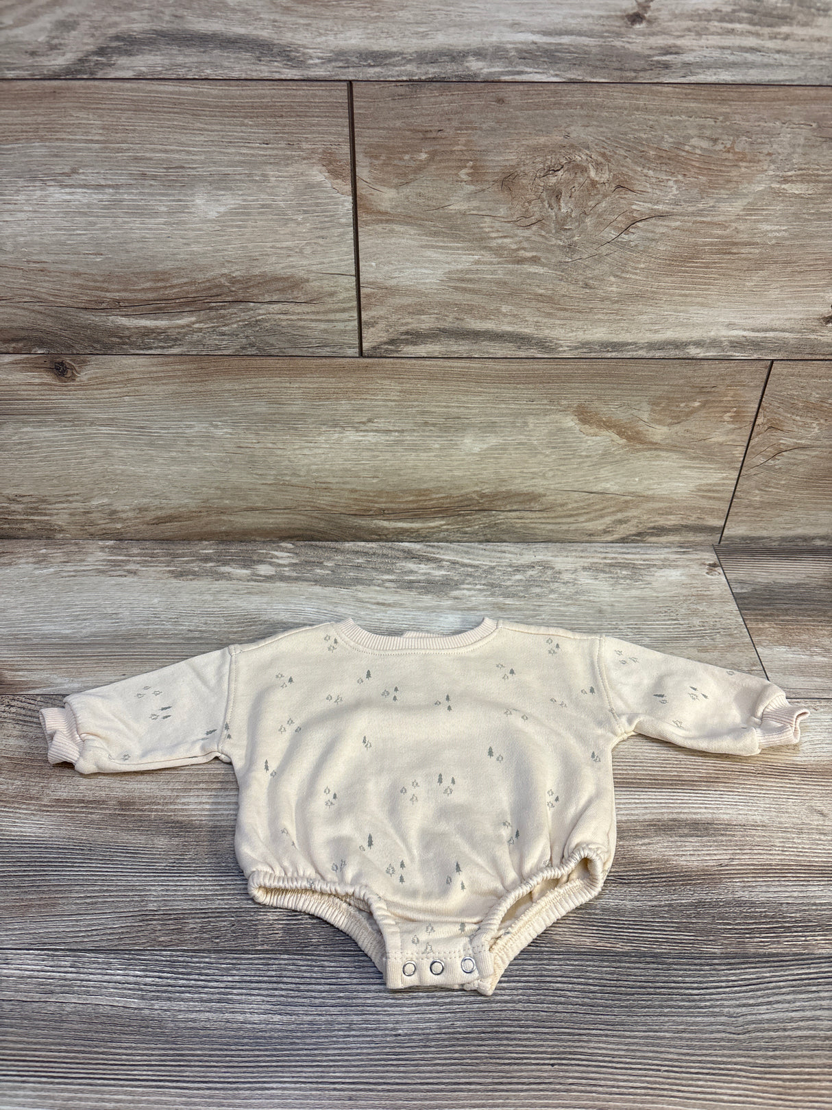 Grayson Collective Sweater Bubble Romper Beige sz Newborn