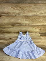 Janie & Jack Ruffle Ponte Dress Blue sz 3T