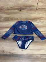 Nautica 2pc Rashguard Swimsuit Set Navy sz 3T - Me n Mommy To Be