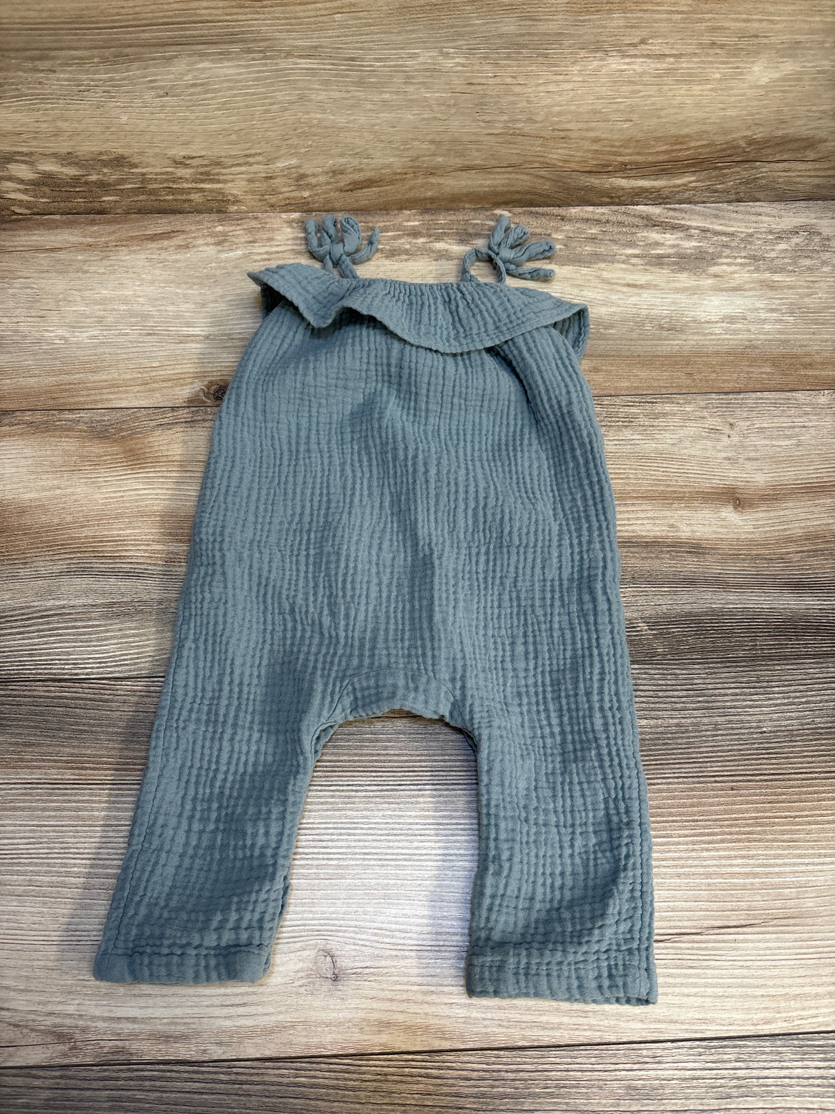 Grayson Collective Gauze Romper Light Blue sz 6-9m
