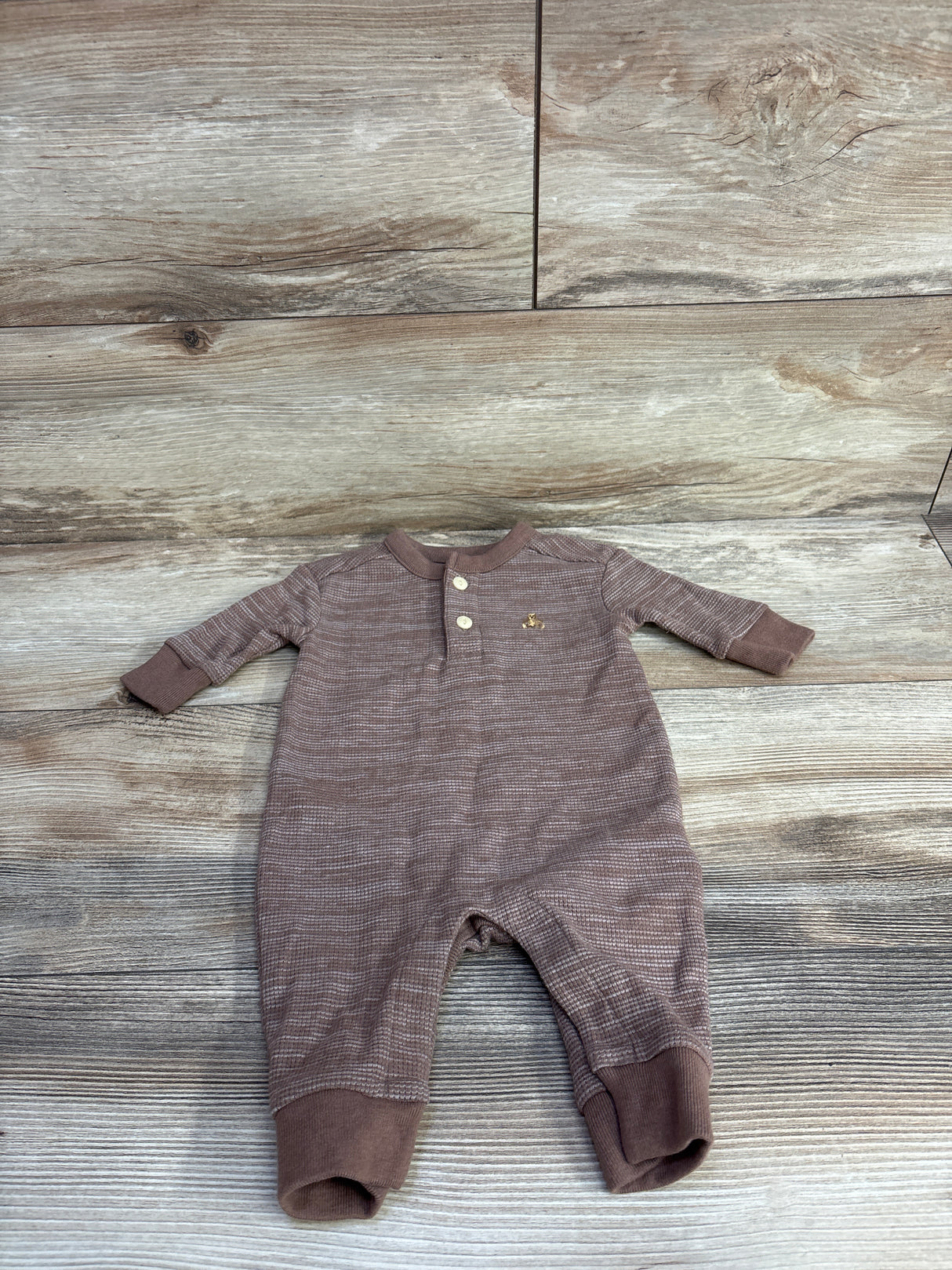 Baby Gap Thermal Coverall Brown sz 0-3m