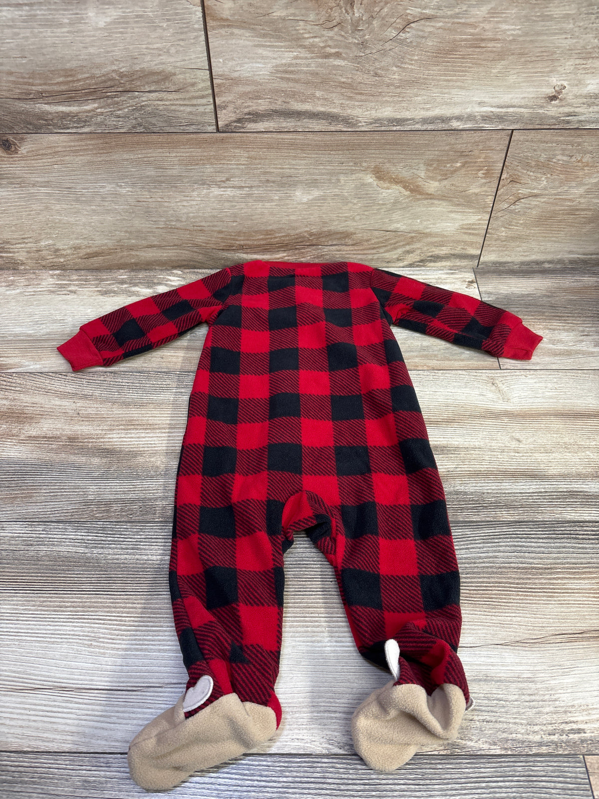 Carter's Plaid Blanket Sleeper Red sz 6m