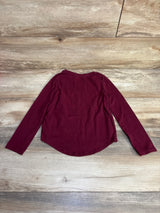 Cat & Jack Long Sleeve Burgundy Shirt sz 5T