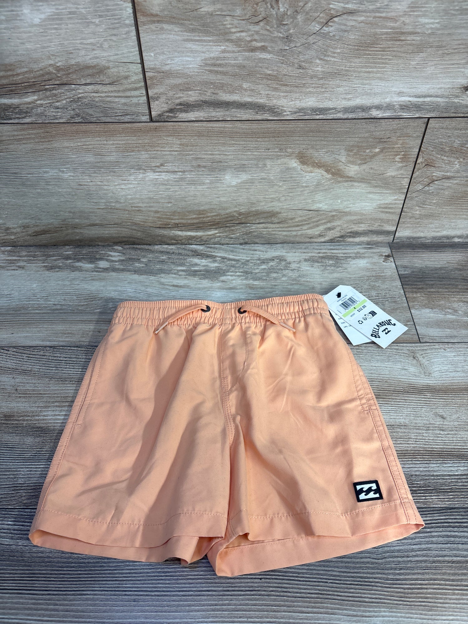NEW Billabong Board Shorts in Peach sz 4T