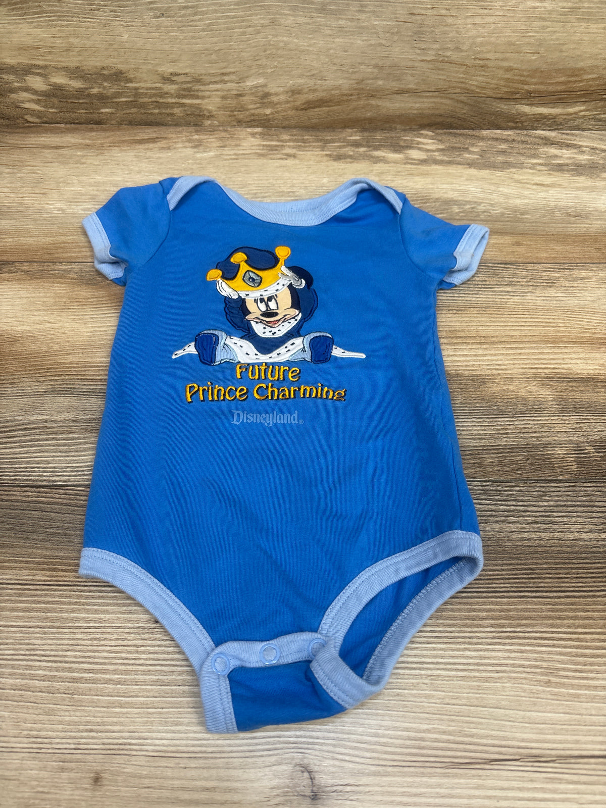 Disney Parks Mickey Mouse Future Prince Charming Bodysuit Blue sz 18m