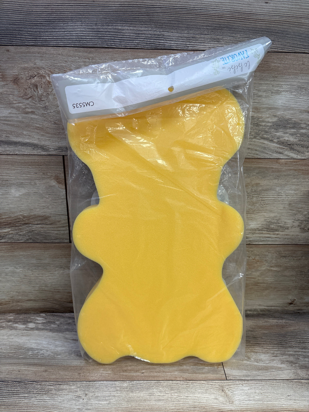 NEW Le Bebe Bathtime Bear Sponge Mat - Yellow