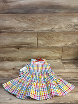 NEW Bonnie Jean 2pc Strawberry Seersucker Dress & Headband White sz 3T