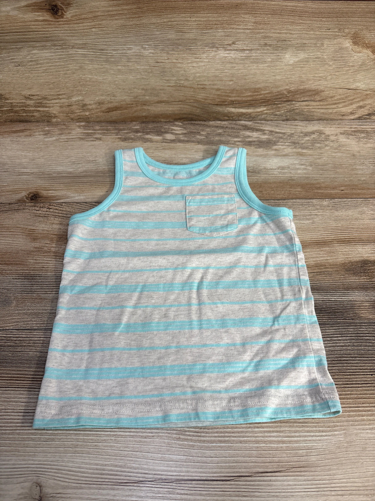 Okie Dokie Striped Tank Top Grey sz 3T
